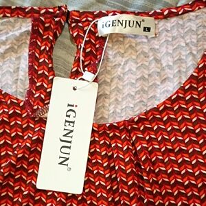 iGENJUN Red Chevron Men's Tank Top